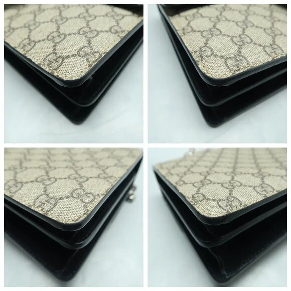 GUCCI Dionysus Brown Canvas Shoulder Bag 1004-021325 - Picture 6 of 12